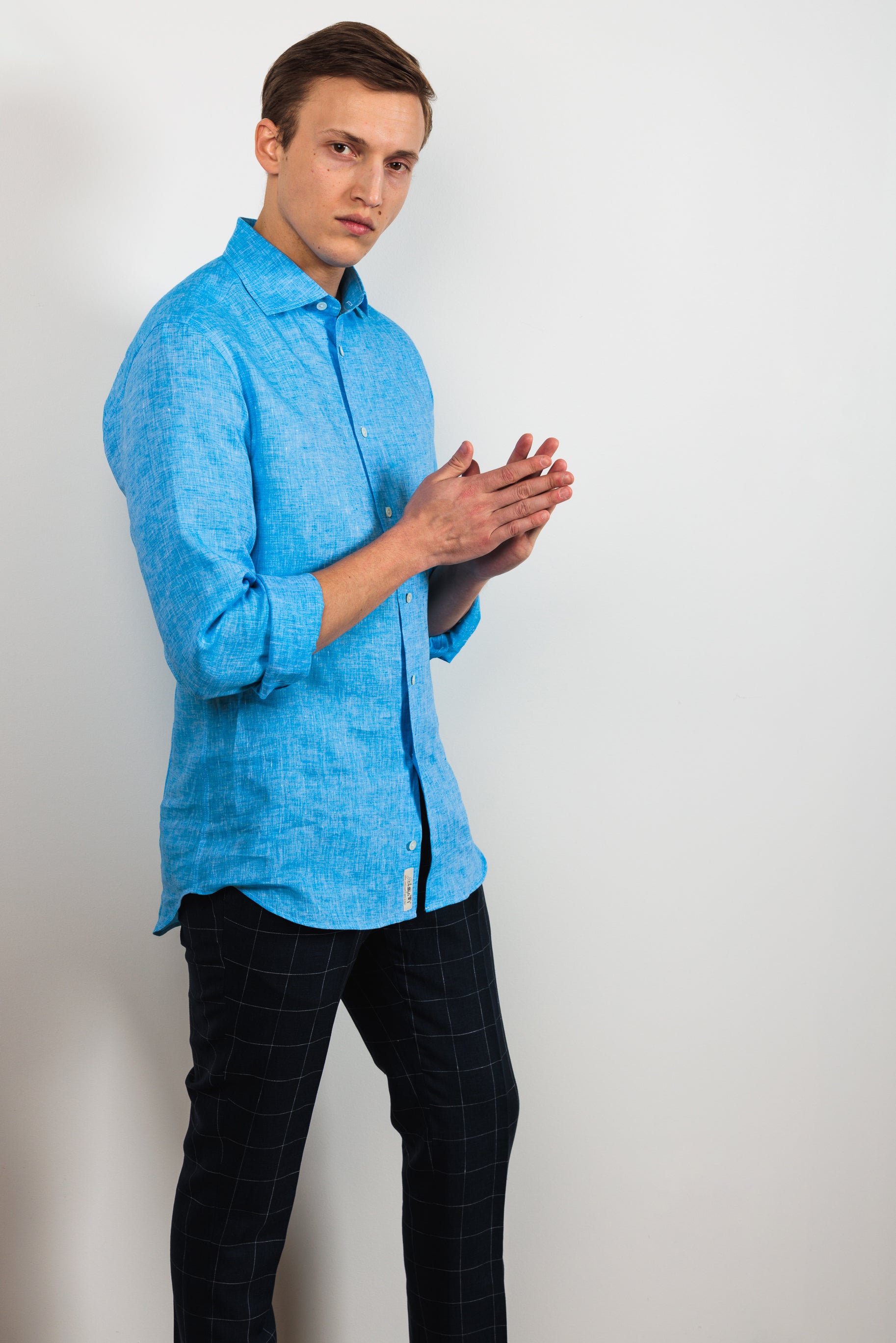 Shirt "PORTOFINO" / Linen by Solbiati