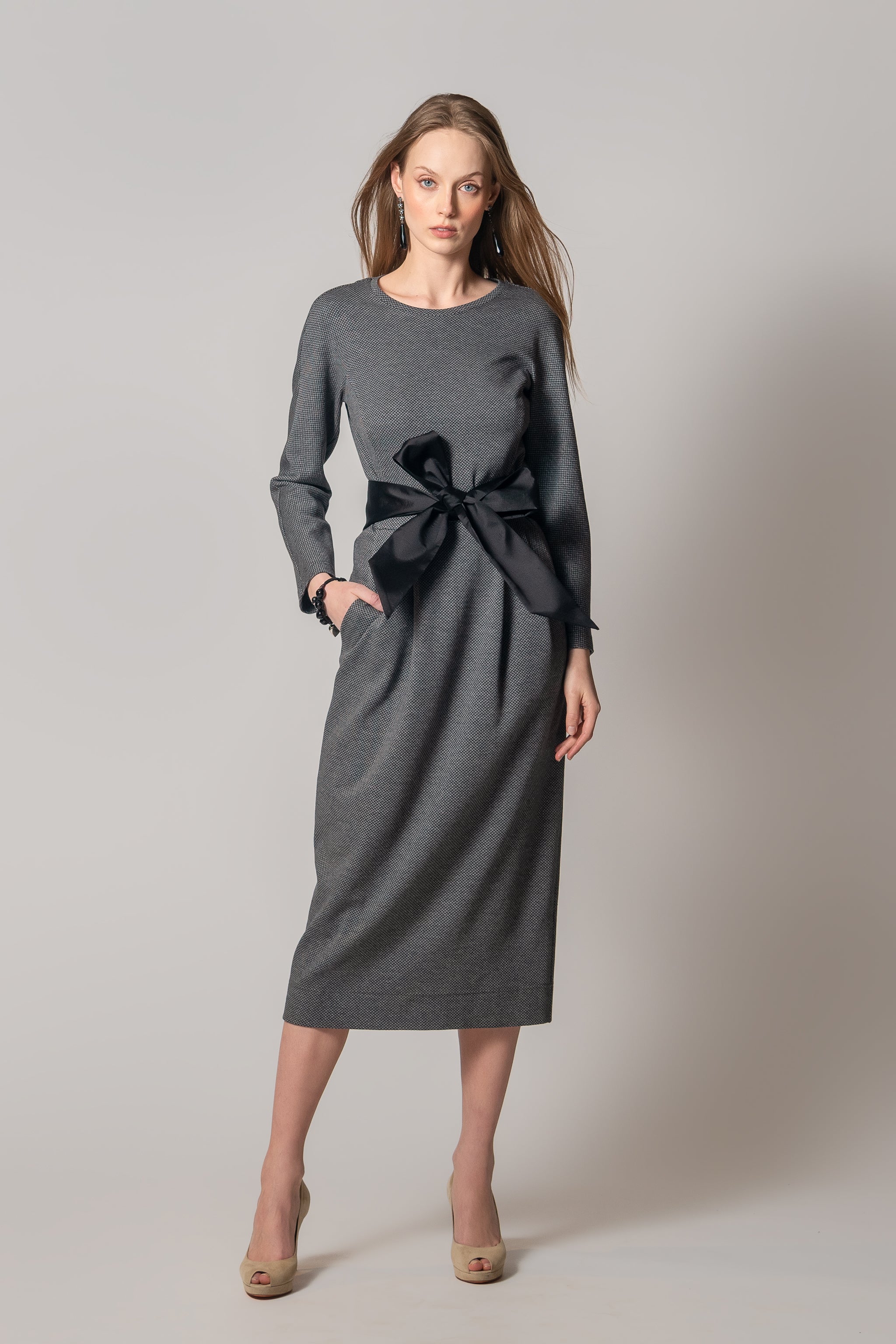 Dress "LOLA QUEENS SP" / Extrafine Merino Wool & Cotton Blend Jersey by Loro Piana