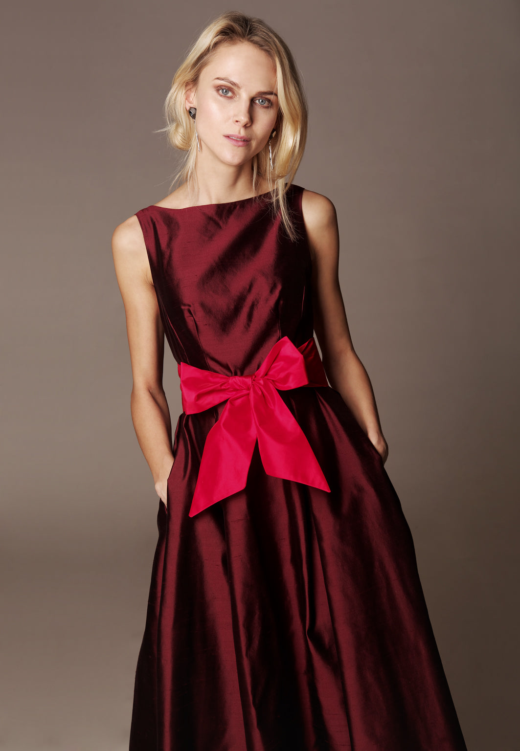 Kleit "AUDREY MIDI" / Shantung siid