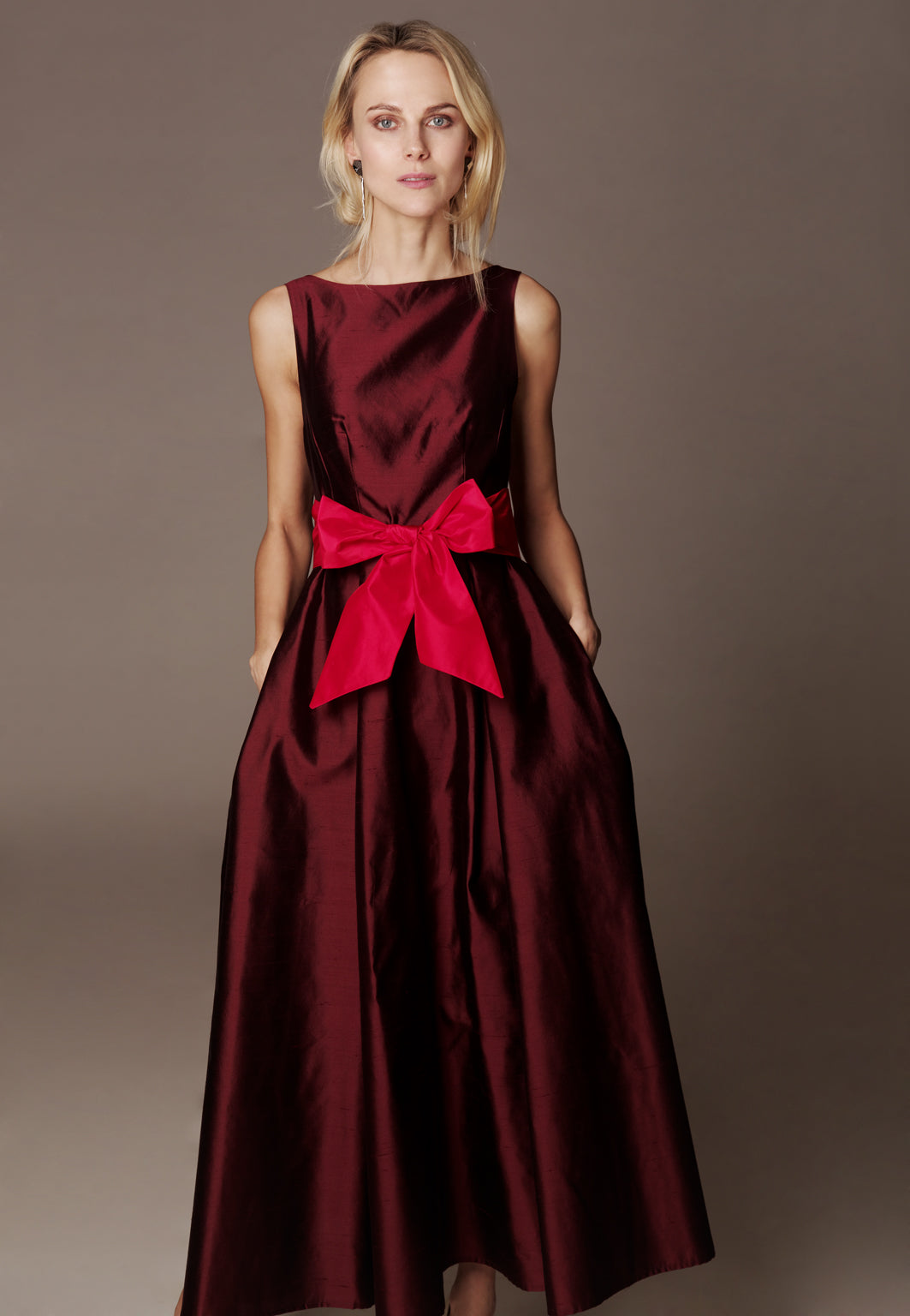 Kleit "AUDREY MIDI" / Shantung siid